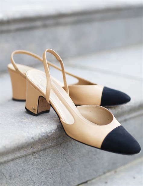 classic chanel pumps 80's|chanel slingback pumps.